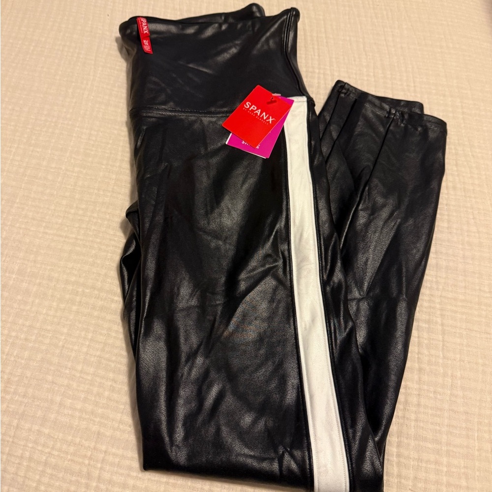 SPANX Shiny Black Leggings